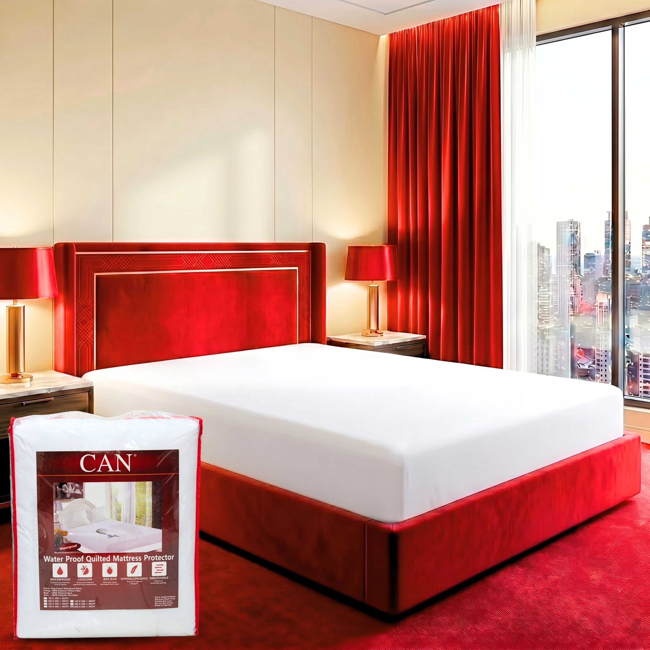 Mattress Protector 180x200+30cm Waterproof